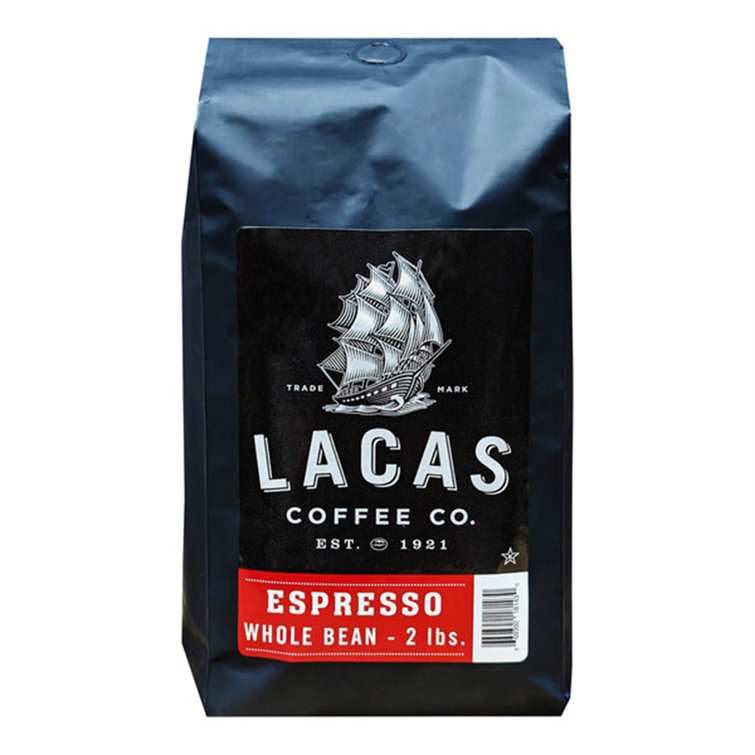 FixtureDisplays Lacas Coffee Whole Bean Espresso 2 Lb. 4 Piece WS
